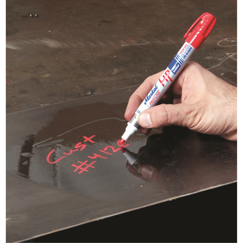 Marqueur pour surfaces huileuses Paint-Riter +, Liquide, Rouge Pathway Supply LP