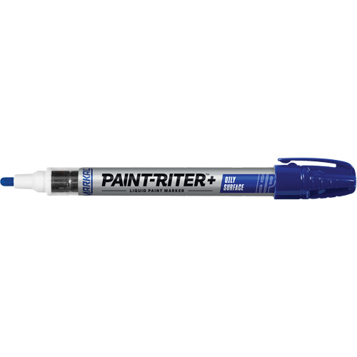 Marqueur pour surfaces huileuses Paint-Riter +, Liquide, Bleu Pathway Supply LP
