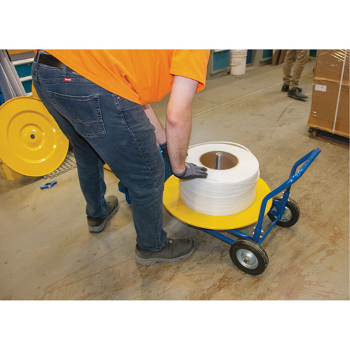 Distributeur de feuillards, Feuillard Polyester/Acier/Polypropyl&egrave;ne, Dia de noyau 16"/8", largeur de rouleau 3"/8"/6" Pathway Supply LP