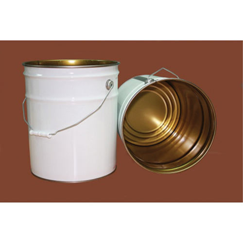 Seau avec couvercle, M&eacute;tal, 20 L Pathway Supply LP