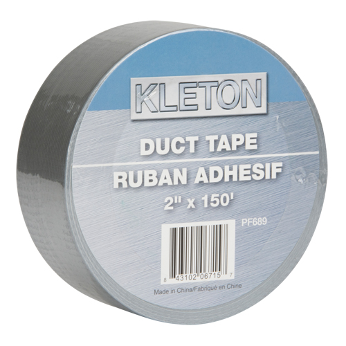 Ruban adh&eacute;sif de cat&eacute;gorie utilitaire, 6 mils, Argent, 50 mm (2") x 45 m (148') Pathway Supply LP