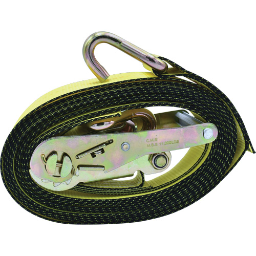 Ratchet Tie-Down, J-Hook, 2" W x 16' L, 10000 lbs. Working Load Limit Pathway Supply LP