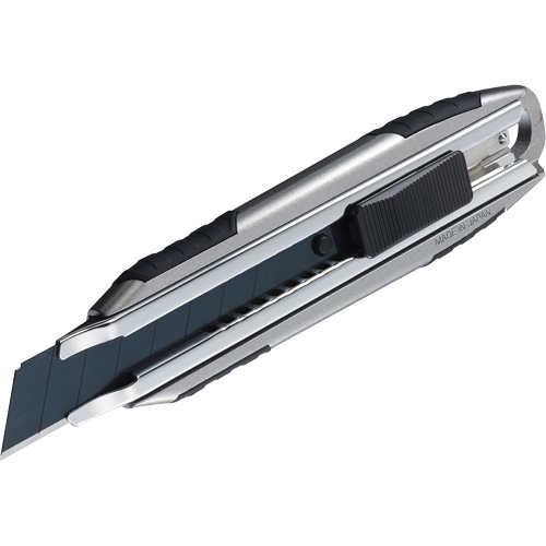 Knife with Auto-Lock, 18 mm, Carbon Steel, Heavy-Duty, Aluminum Handle Pathway Supply LP