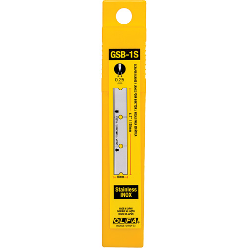 Glass Scraper Replacement Blades, Single Style Pathway Supply LP
