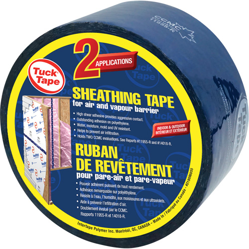 Ruban de rev&ecirc;tement pour entrepreneurs, 60 mm (2-3/8") x 0,0 m (0,0'), Bleu Pathway Supply LP