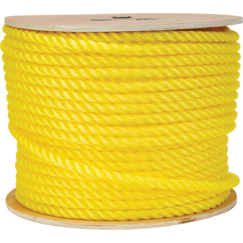 Corde jaune tress&eacute;e 1/2", Polypropyl&egrave;ne, 335' Pathway Supply LP