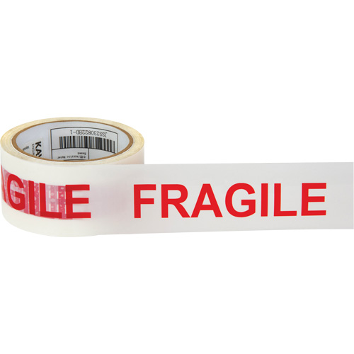 Ruban d'emballage Fragile, Adh&eacute;sif Thermofusible, 2 mils, 48 mm (2") x 100 m (328') Pathway Supply LP