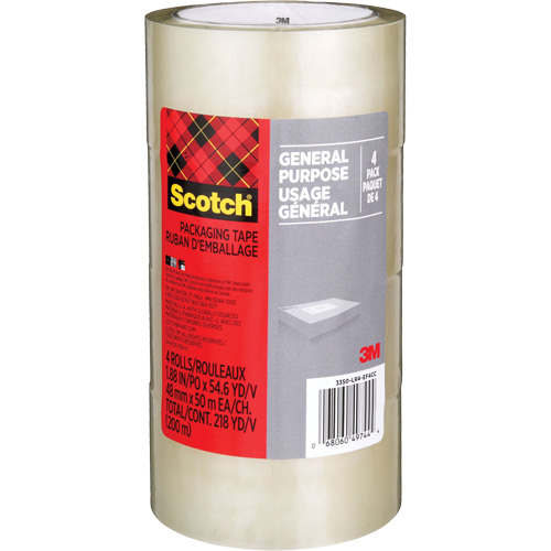 Ruban d'emballage pour l'exp&eacute;dition Scotch 175G, 48 mm (2") x 50 m (164') Pathway Supply LP