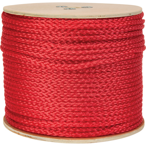 Corde rouge tress&eacute;e, Polypropyl&egrave;ne, 500' Pathway Supply LP