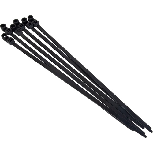 Attache-c&acirc;ble &agrave; visser, Longueur 8", R&eacute;sistance &agrave; la traction 50 lb, Noir Pathway Supply LP
