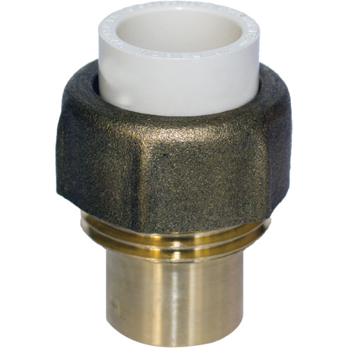 Raccord union, 1" x 3/4", PVC-C, Embout femelle x bras&eacute; Pathway Supply LP