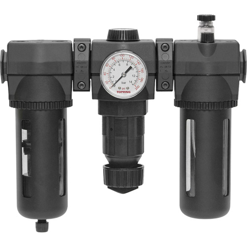 Filtre, d&eacute;tendeur & lubrificateur Modulair 400 avec drain manuel & bol standard, 3/4" NPTF Pathway Supply LP