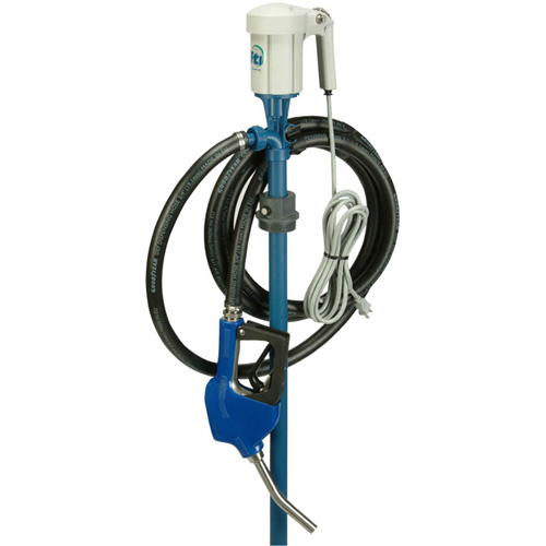 Trousse de pompe pour baril EFP-40 avec moteur S1 avec accessoires pour fluide d&eacute;chappement diesel (DEF), Polypropyl&egrave;ne/Acier inoxydable Pathway Supply LP