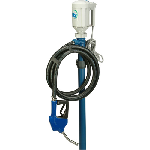 Trousse de pompe pour baril PFM-40 avec moteur M3V avec accessoires pour fluide d&eacute;chappement diesel (DEF), Polypropyl&egrave;ne/PVDF/Acier inoxydable Pathway Supply LP