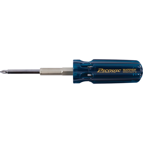 The Mariner Multibit Screwdriver, 6" L, Plastic Handle Pathway Supply LP
