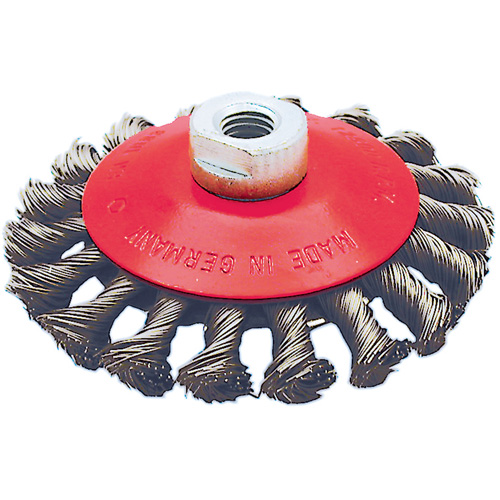 BK4520T Knot Twisted Conical Wheel, 4-1/2" Dia., 0.02" Fill, 5/8"-11 Arbor Pathway Supply LP