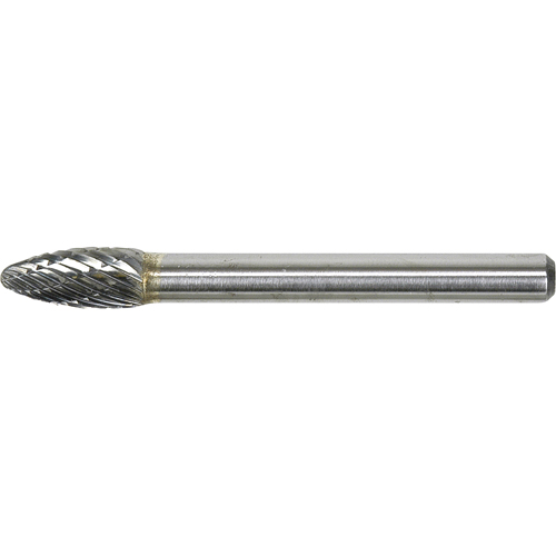 Solid Carbide Burr, SH-1, 1/4" Dia., 1/4" Shank, 5/8" Depth of Cut Pathway Supply LP