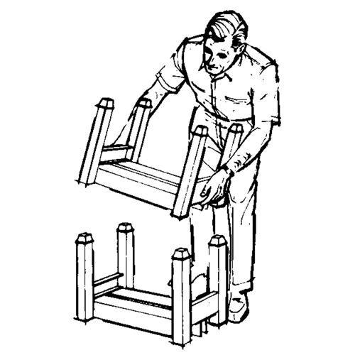 Supports empilables mobiles, 12" la x 16" p, Capacit&eacute; de 2500 lb Pathway Supply LP