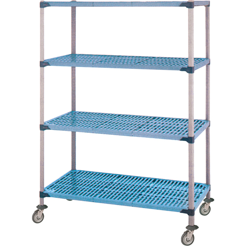 Shelving Unit, 4 Tiers, 36" W x 68" H x 18" D Pathway Supply LP