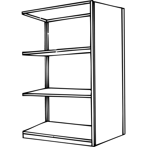 Interlok Shelving Unit, Steel, Boltless, 800 lbs. Capacity, 36" W x 76" H x 24" D Pathway Supply LP
