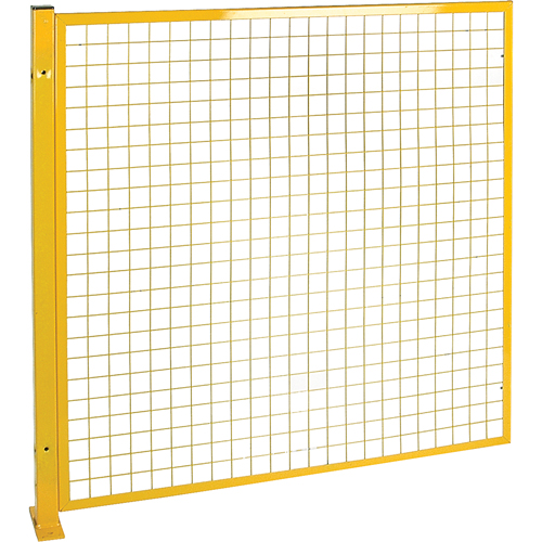 Protecteur de p&eacute;rim&egrave;tre de style treillis, 4' h x 4' la, Jaune Pathway Supply LP