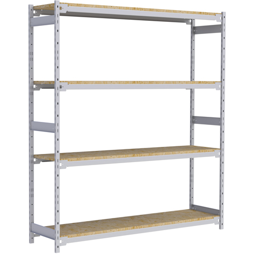 Wide Span Record Storage Shelving, Steel, 4 Shelves, 72" W x 18" D x 84" H Pathway Supply LP