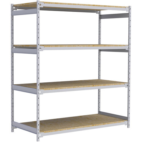 Wide Span Record Storage Shelving, Steel, 4 Shelves, 72" W x 32" D x 84" H Pathway Supply LP