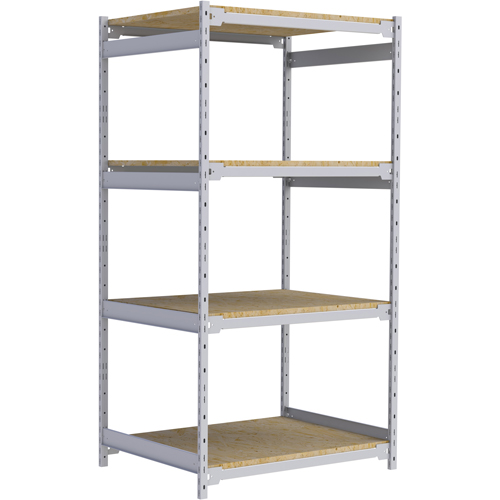 Wide Span Record Storage Shelving, Steel, 4 Shelves, 42" W x 32" D x 84" H Pathway Supply LP