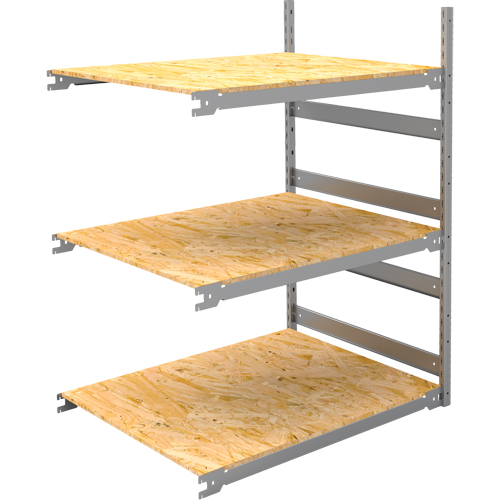 Wide Span Record Storage Shelving, Steel, 3 Shelves, 42" W x 32" D x 60" H, Add-On Kit Pathway Supply LP
