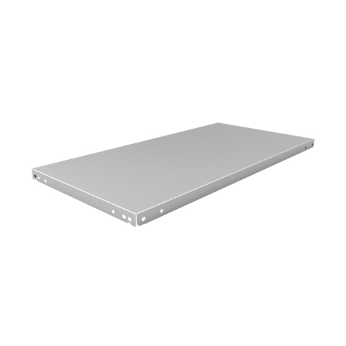 Tablette &agrave; corni&egrave;re perfor&eacute;e, Acier galvanis&eacute;, 48" la x 18" p Pathway Supply LP