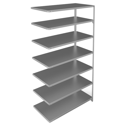 &eacute;l&eacute;ment de rayonnage, Acier galvanis&eacute;, Montant &agrave; fente, Capacit&eacute; 275 lb, 48" la x 84" h x 24" p Pathway Supply LP