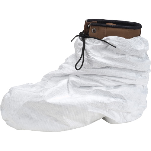 Couvre-chaussures Tyvek 400, Taille unique, Poly&eacute;thyl&egrave;ne, Blanc Pathway Supply LP