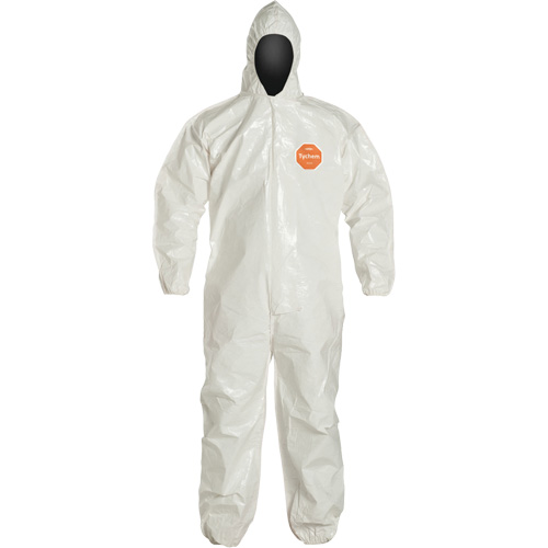 Tychem&reg; 4000 Coveralls, Large, White Pathway Supply LP