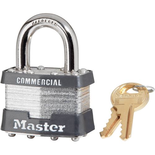 Commercial Padlock, Keyed Different, Laminated Steel, 1-3/4" Width Pathway Supply LP