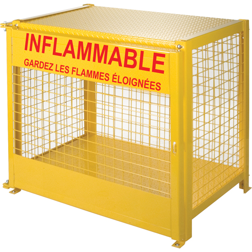 Armoires pour cylindres &agrave; gaz, nbre de bouteilles: 6, 44" , 30" , 37" , Jaune Pathway Supply LP