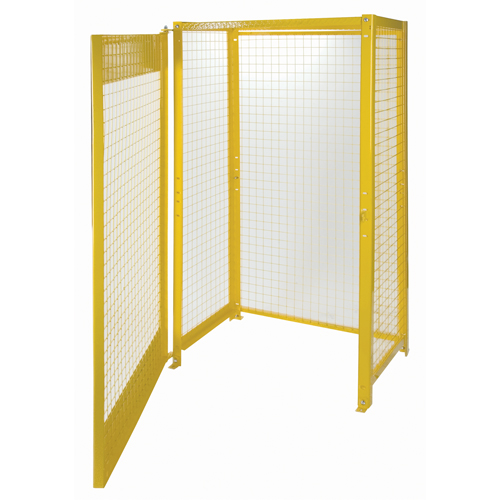 Gas Cylinder Cabinets, 10 Cylinder Capacity, 44" W x 30" D x 74" H, Yellow Pathway Supply LP
