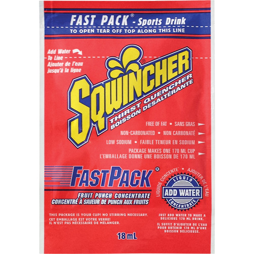 Sqwincher&reg; Boisson de r&eacute;hydratation Fast Pack, Emballage-portion, Punch aux fruits Pathway Supply LP