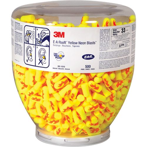 Bouchons d'oreilles E-A-RSoft Yellow Neon, Vrac - Contenant Pathway Supply LP