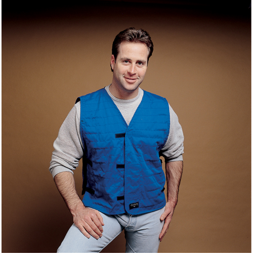 ALLEGRO INDUSTRIES Cooling Vests With Insert Pockets, Large, Royal Blue Pathway Supply LP