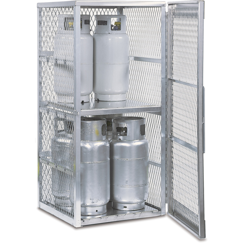 Armoires en aluminium pour bouteilles GPL, nbre de bouteilles: 8, 30" , 32" , 65" , Argent Pathway Supply LP