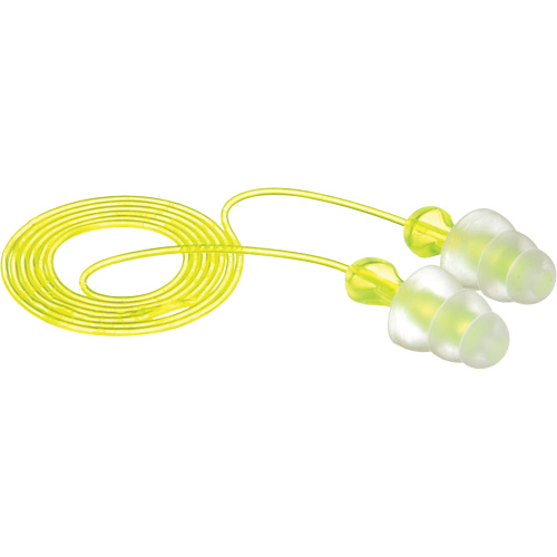 E-A-R Tri-Flange Reusable Earplugs, Corded, Bulk - Polybag, 26 dB NRR, One-Size Pathway Supply LP