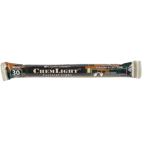 B&acirc;tons de s&eacute;curit&eacute; luminescents Cyalume 6", Blanc, Dur&eacute;e 30 min Pathway Supply LP