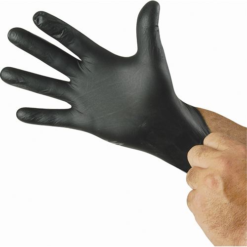 N-Dex&reg; Nighthawk Gloves, Small, Nitrile, 4-mil, Powder-Free, Black Pathway Supply LP