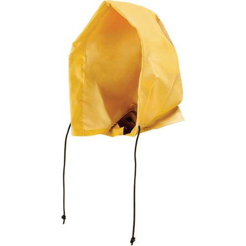 Neo-Slick Chemical & Acid Resistant Rain Hood, One Size, Yellow, PVC Pathway Supply LP