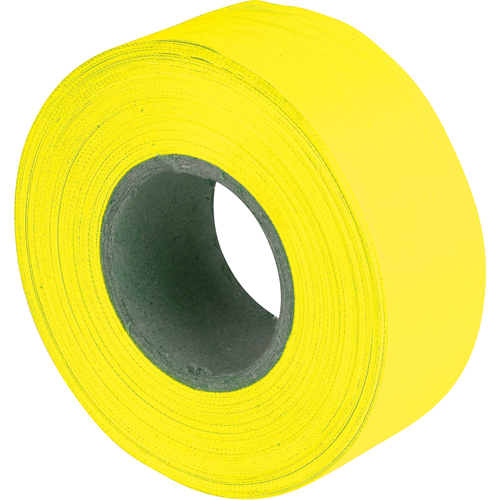 Flagging Tape, 1.2" W x 150' L, Fluorescent Yellow Pathway Supply LP