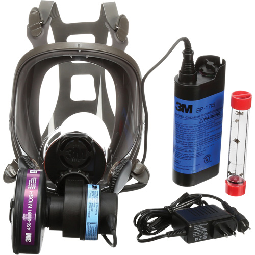 Powerflow Face-Mounted Powered Air Purifying Respirators (PAPR), Facepiece Respirator, NiCd Battery Pathway Supply LP