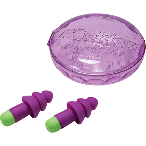 Rockets&reg; Reusable Earplugs, Uncorded, Bulk - Plastic Case, 27 dB NRR, One-Size Pathway Supply LP