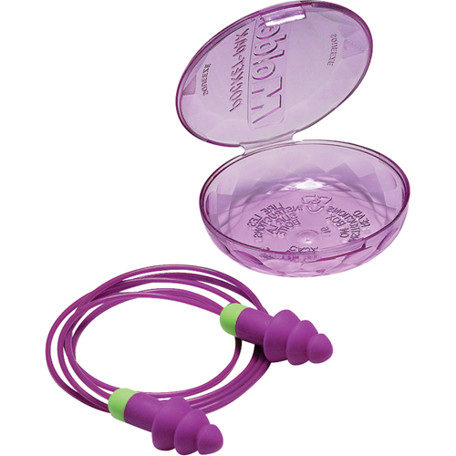 Rockets&reg; Reusable Earplugs, Corded, Bulk - Plastic Case, 27 dB NRR, One-Size Pathway Supply LP