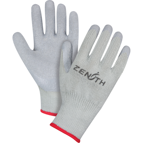 Gants enduits &agrave; doublure confortable en caoutchouc naturel, 8/Moyen, R&ecirc;vetement Latex de caoutchouc, Calibre 10, Enveloppe en Polyester/Coton Pathway Supply LP