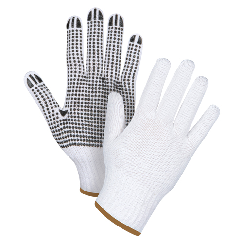 Gants tricot&eacute;s &agrave; pois, Poly/coton, Un c&ocirc;t&eacute;, Calibre 7, Grand Pathway Supply LP